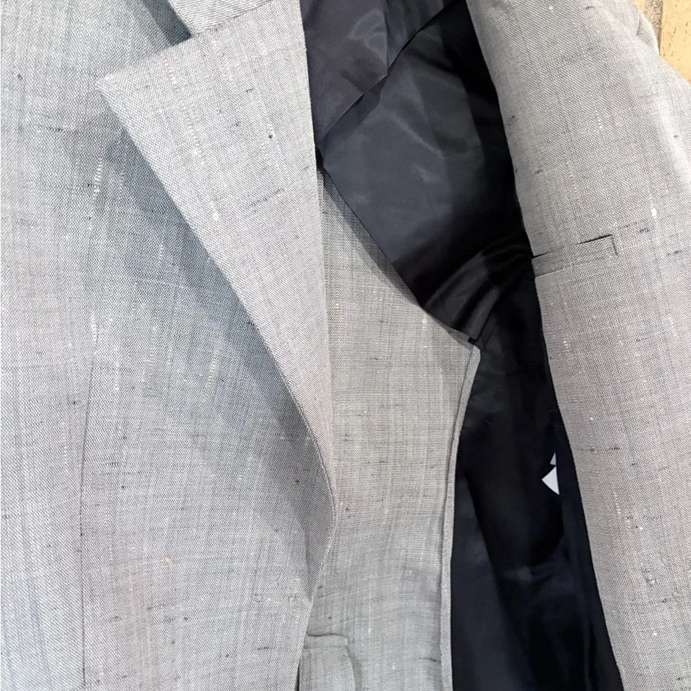Zara Tailored Gray Blazer EUC Structured Fit Size XS - Picture 7 of 13